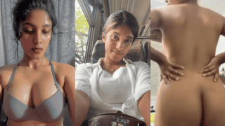 Young Dusky Indian Girl Does a Private Strip and Nude Show Then Gets Leaked